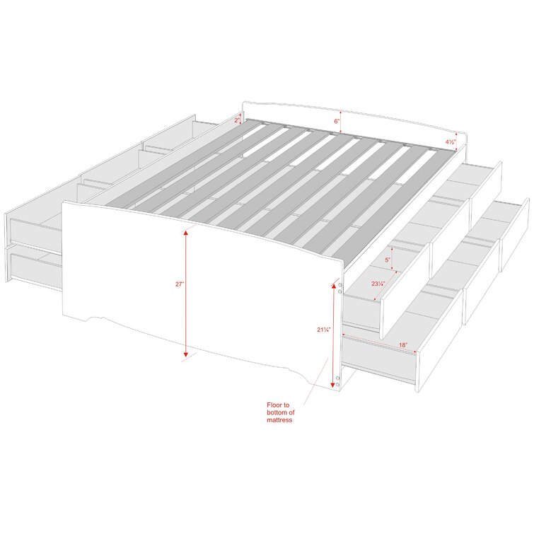 Nolanville storage online platform bed